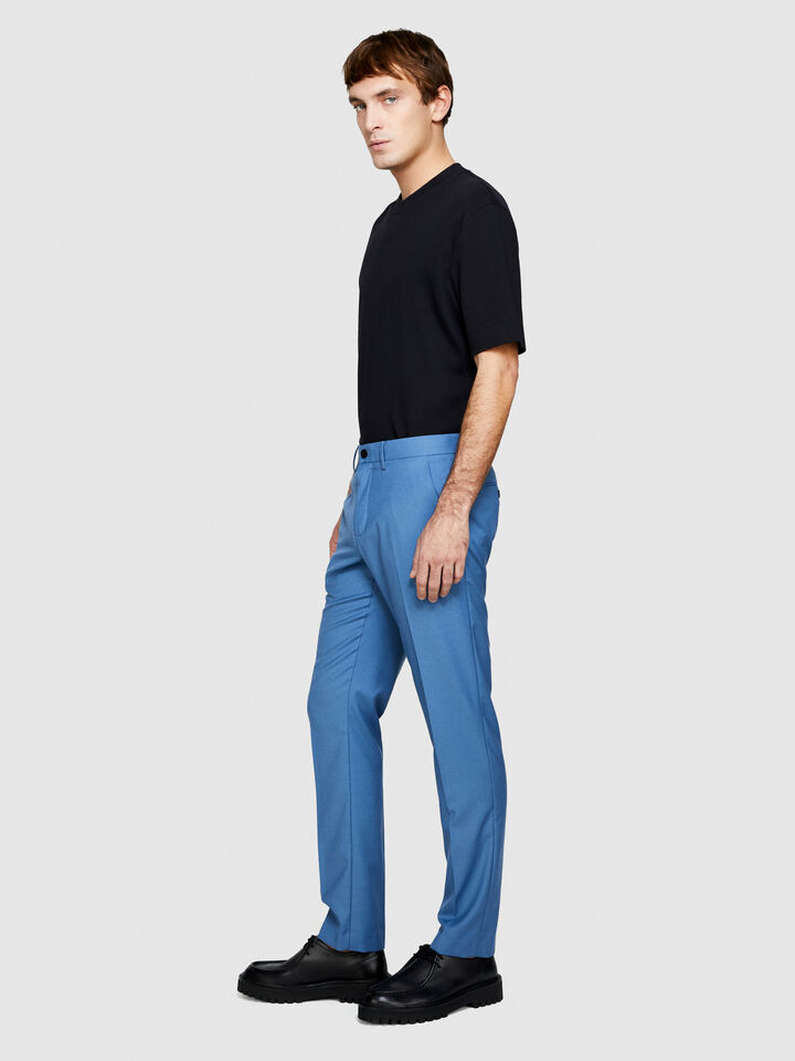 Formal trousers - men's slim fit trousers - Blue | Sisley image number 2